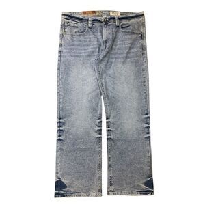 Axel Men's Slim Boot Cut Stretch Comfort Button & Zip Closure Denim Jeans - Cave